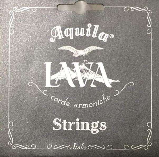 Aquila LAVA Ukulele Soprano Strings – black nylon (110U)