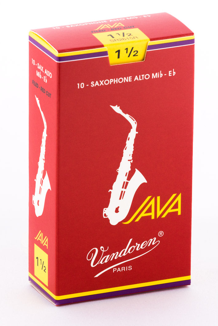 Vandoren Alto JAVA Red Cut 1.5 Reeds — image 1