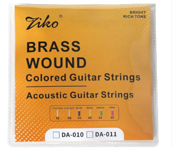 Ziko Acoustic COLOURED Strings - "11 gauge (DA-011)