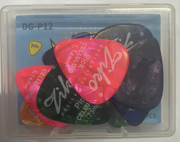 Ziko Pick Box (12 picks – different colours)