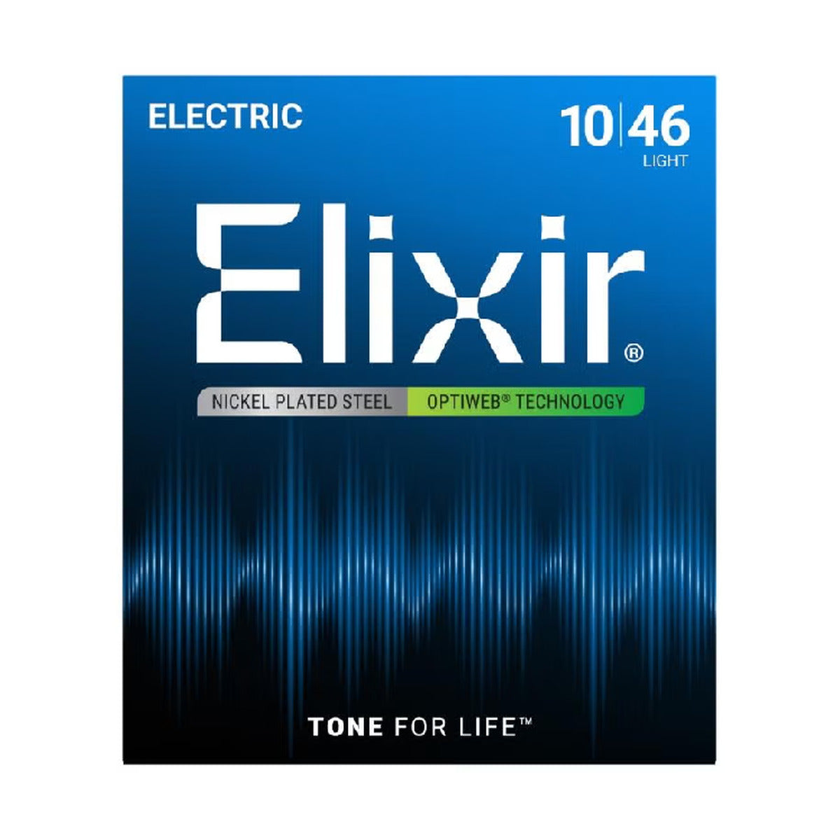 ELIXIR 12052 Nanoweb Nickel Plated Steel Coated Electric Guitar Strings 010-046