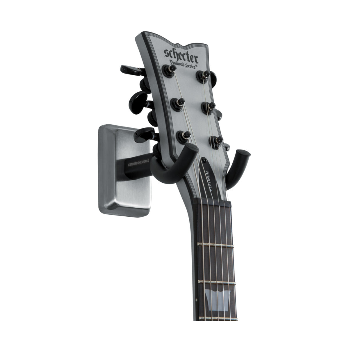 Frameworks Guitar Wall Hanger - Satin Chrome