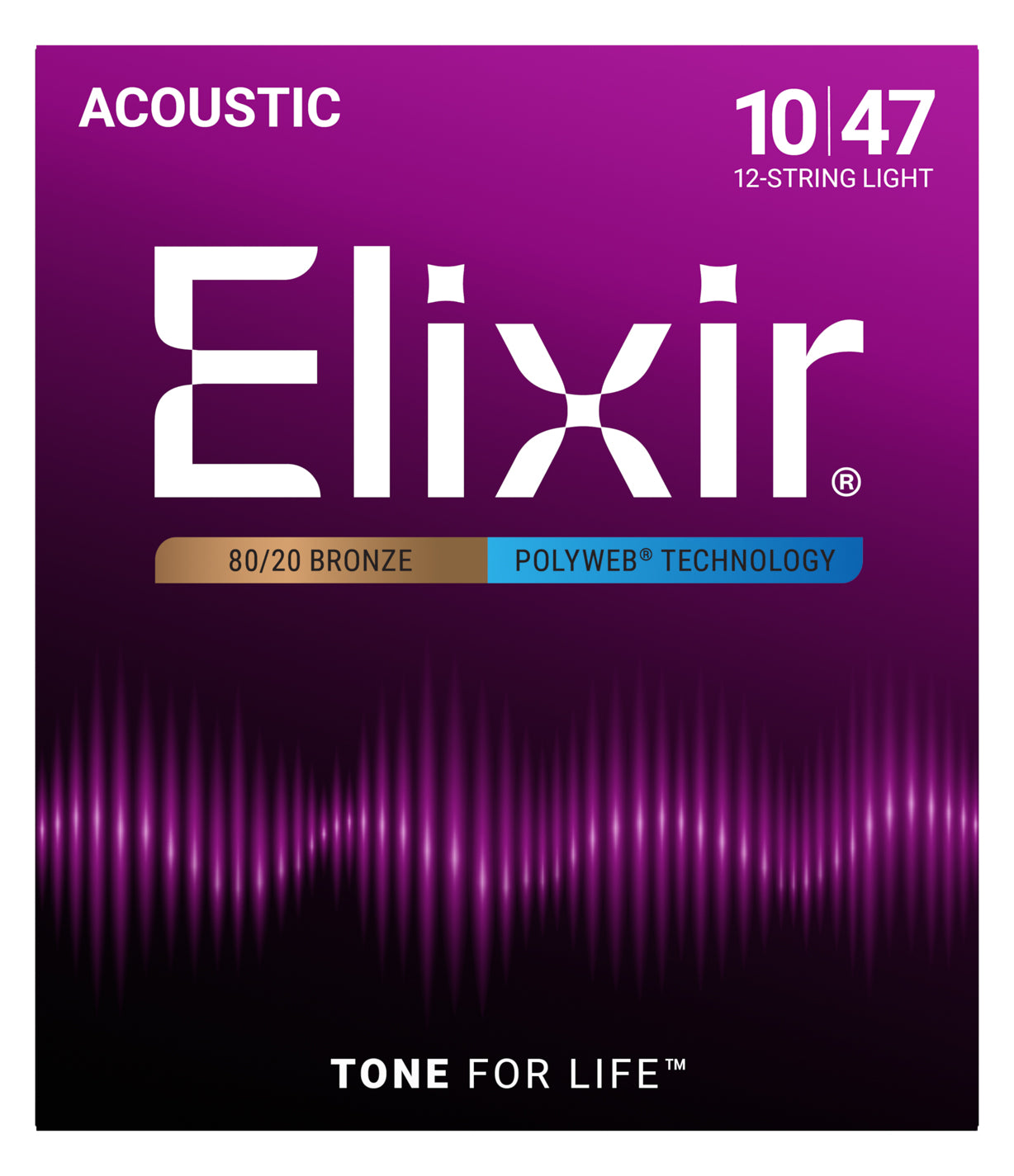 Official Elixir — Elixir Acoustic POLYWEB 10-47 12st Light