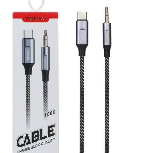 Audio Cable USB-C to 3.5mm Stereo Plug 1 Meter