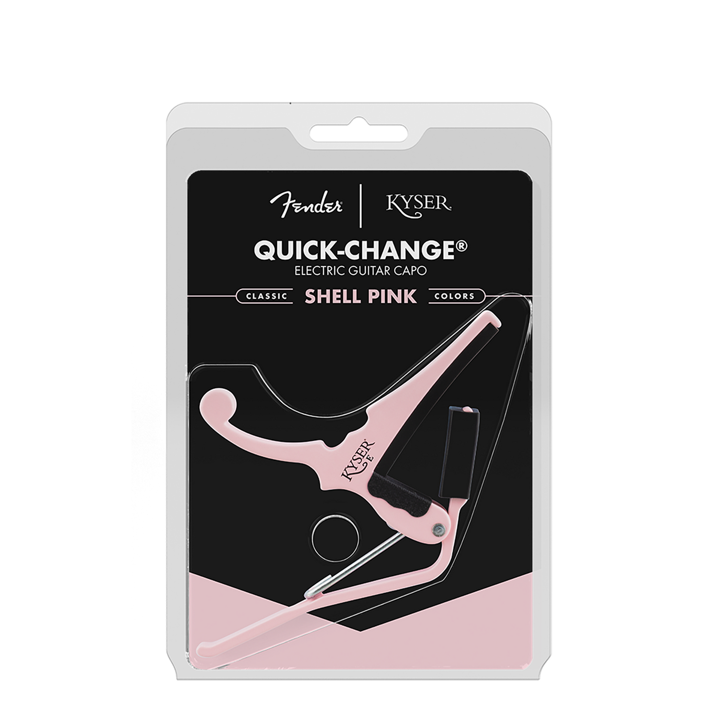Kyser Fender Quick-Change Capo Shell Pink