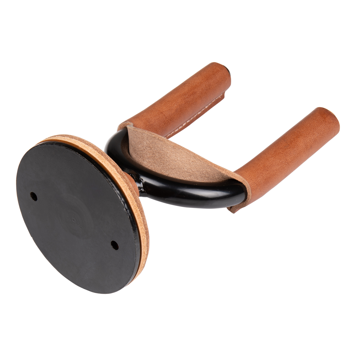 Levy's Forged Series Guitar Hanger in Black Metal & Tan Leather