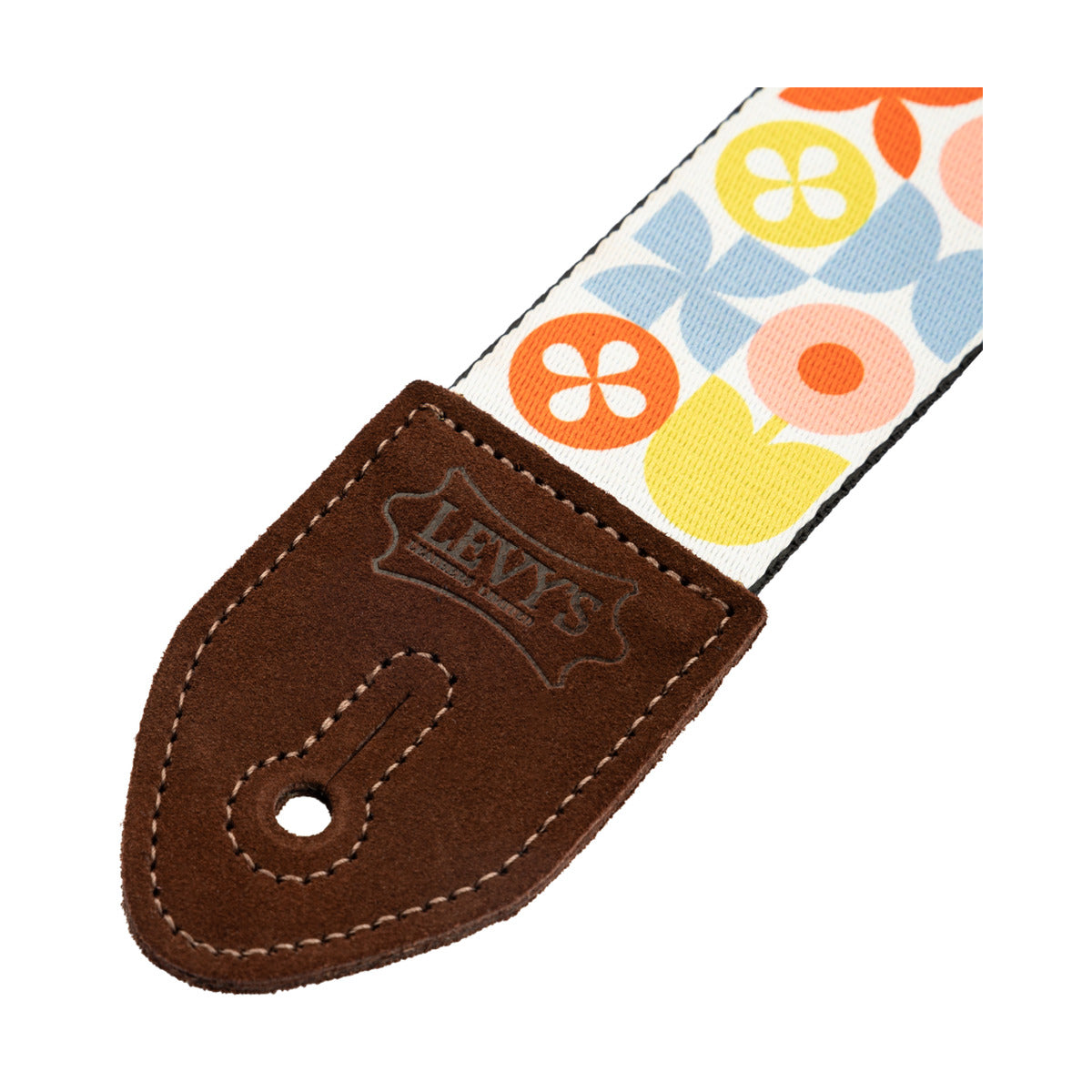 Levy's Mid Century Modern Guitar Strap Pink Green Red