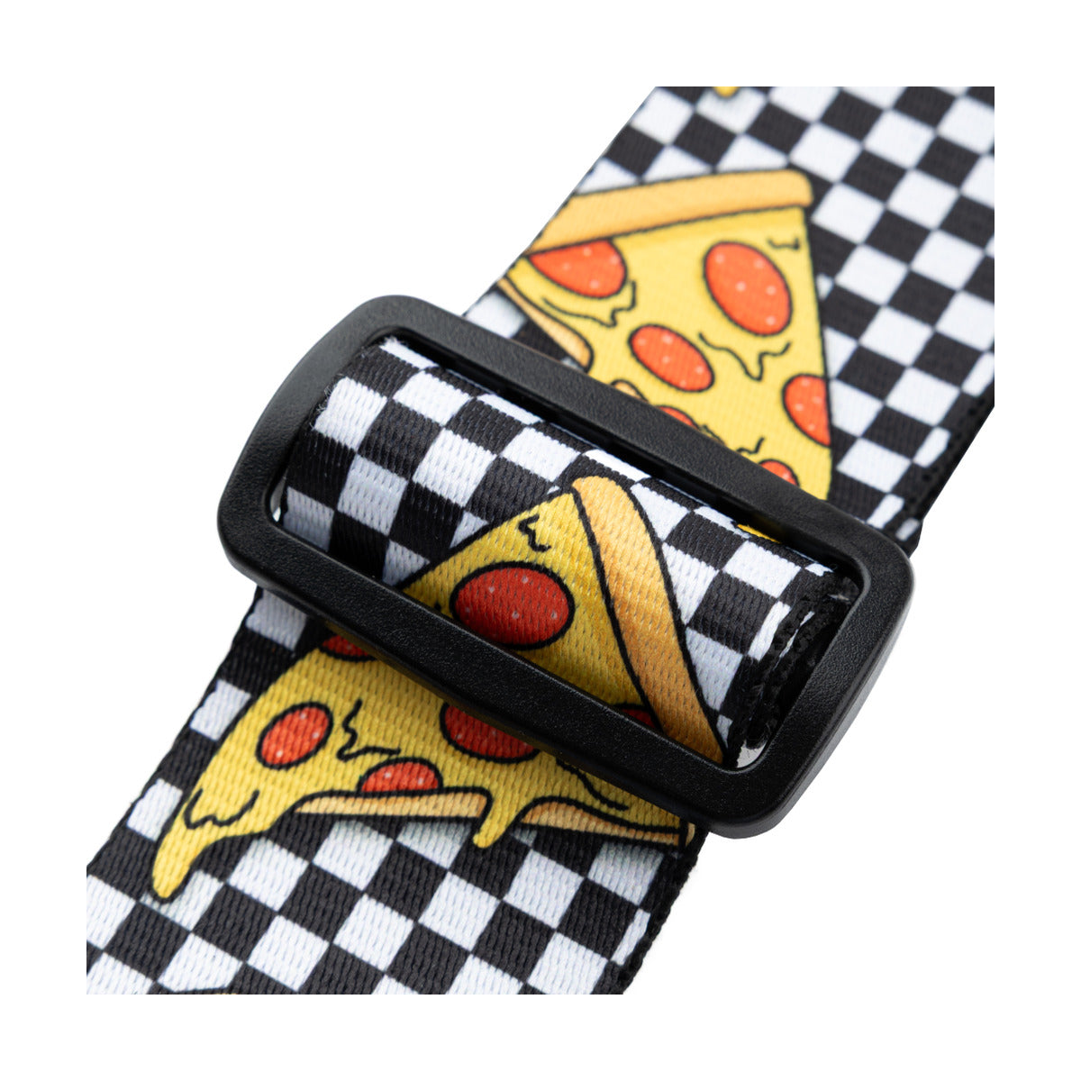 Levy's Tasty Grooves Guitar Strap Checkered Pizza