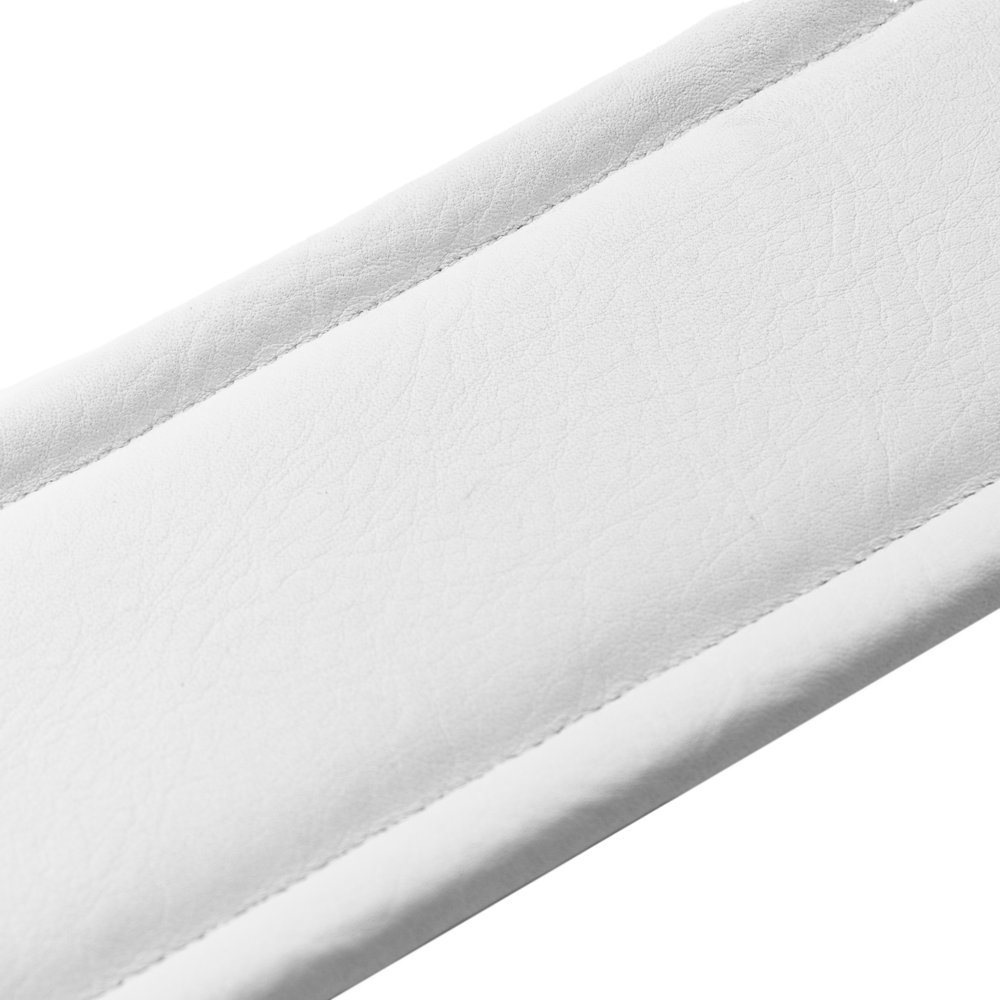 Levy's 2.5" Padded Leather Guitar Strap – Black/White