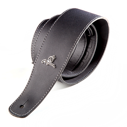 Magma Black covered leather strap for bass (MC01B)