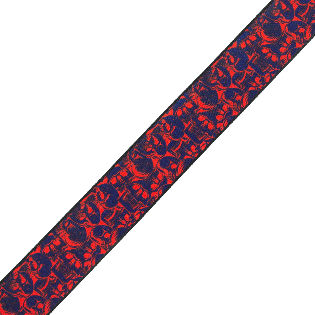 Levy's 2" Poly Guitar Strap Skulls Red