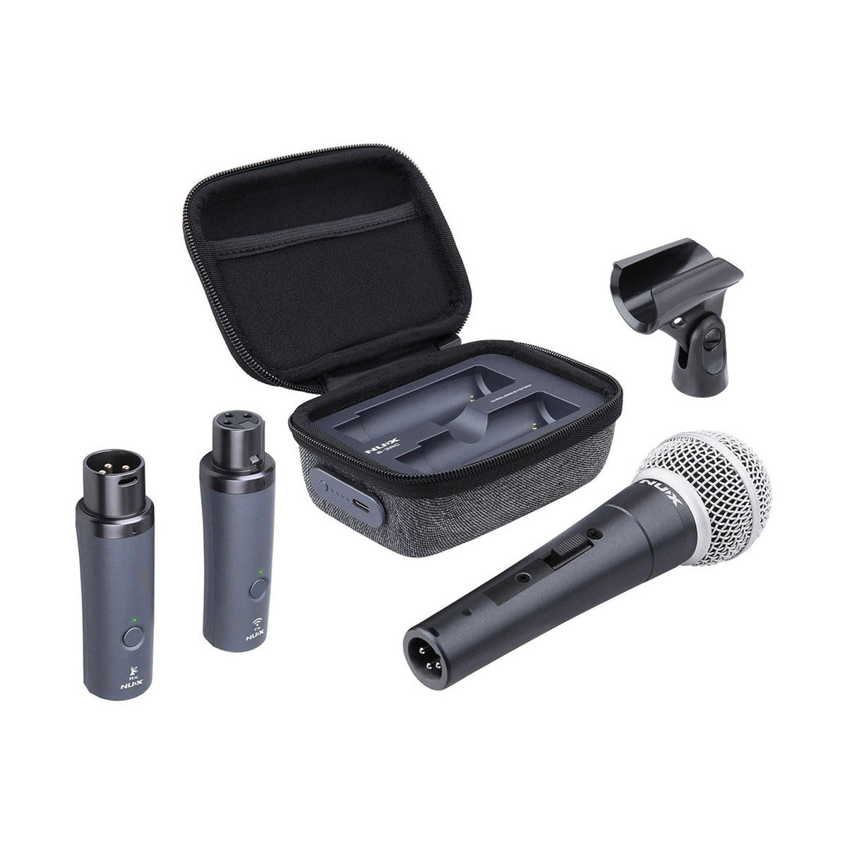 NUX B-3RC Wireless Microphone System – 2.4GHz Digital Handheld Mic