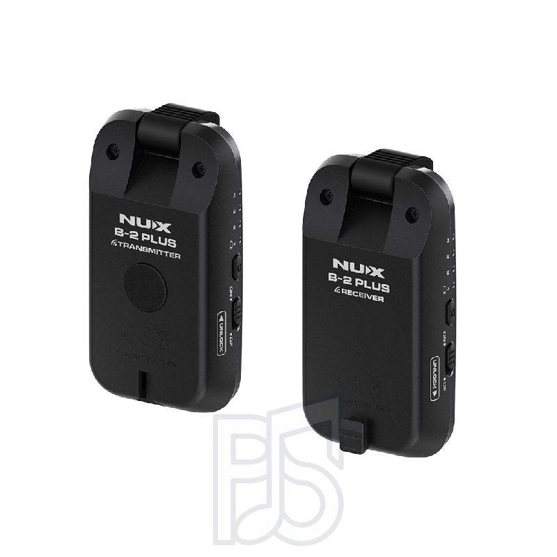 NUX B2 PLUS Wireless Guitar System – 2.4GHz Digital Low-Latency Plug-and-Play Wireless Kit