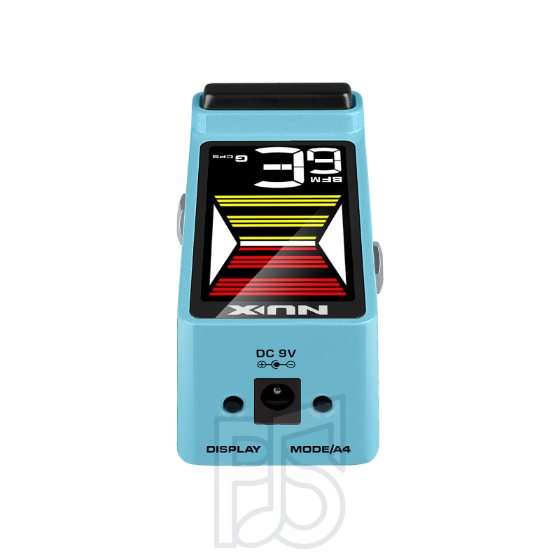 NUX Flow Tune Pedal Tuner – Blue Chromatic Guitar Tuner Pedal
