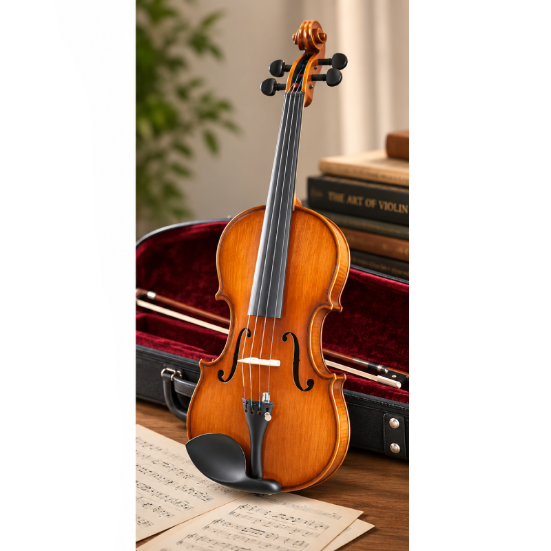 Sonata VLM700 4/4 Violin – Solid Spruce Top, Flamed Maple Back & Sides