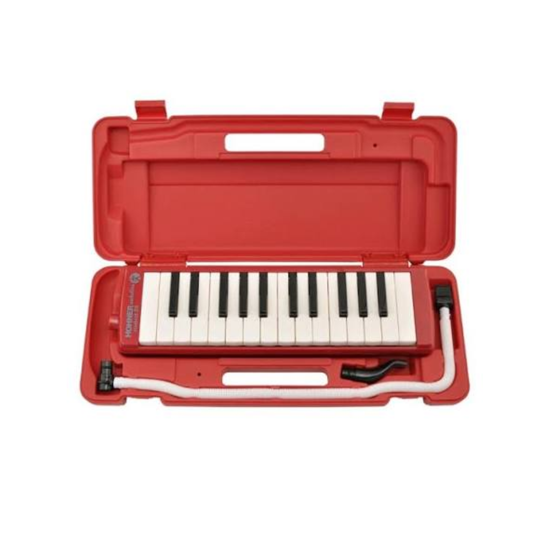 Hohner Student 26-Key Melodica Red with Hard Case