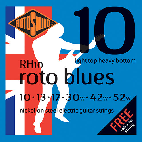 Rotosound Electric Guitar Strings – Nickel on Steel – Gauge 10-52