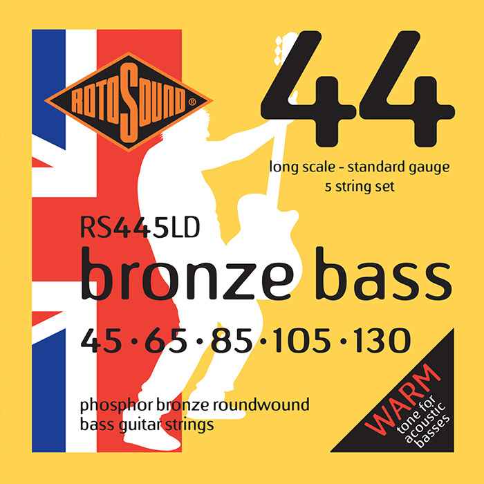 Rotosound Bass Strings–PHOSPHOR BRONZE 45 65 85 105 130- 4 String