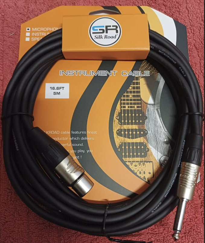 Silkroad XLR FEMALE TO 6.36 MONO PLUG Cable – 5M