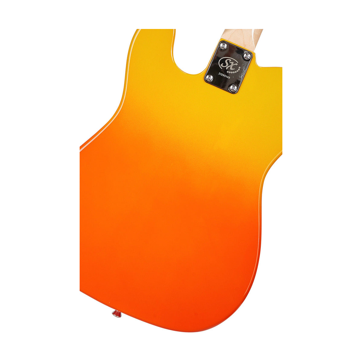 SX Tele Elec Guitar Burning Fire + Bag — gallery 6