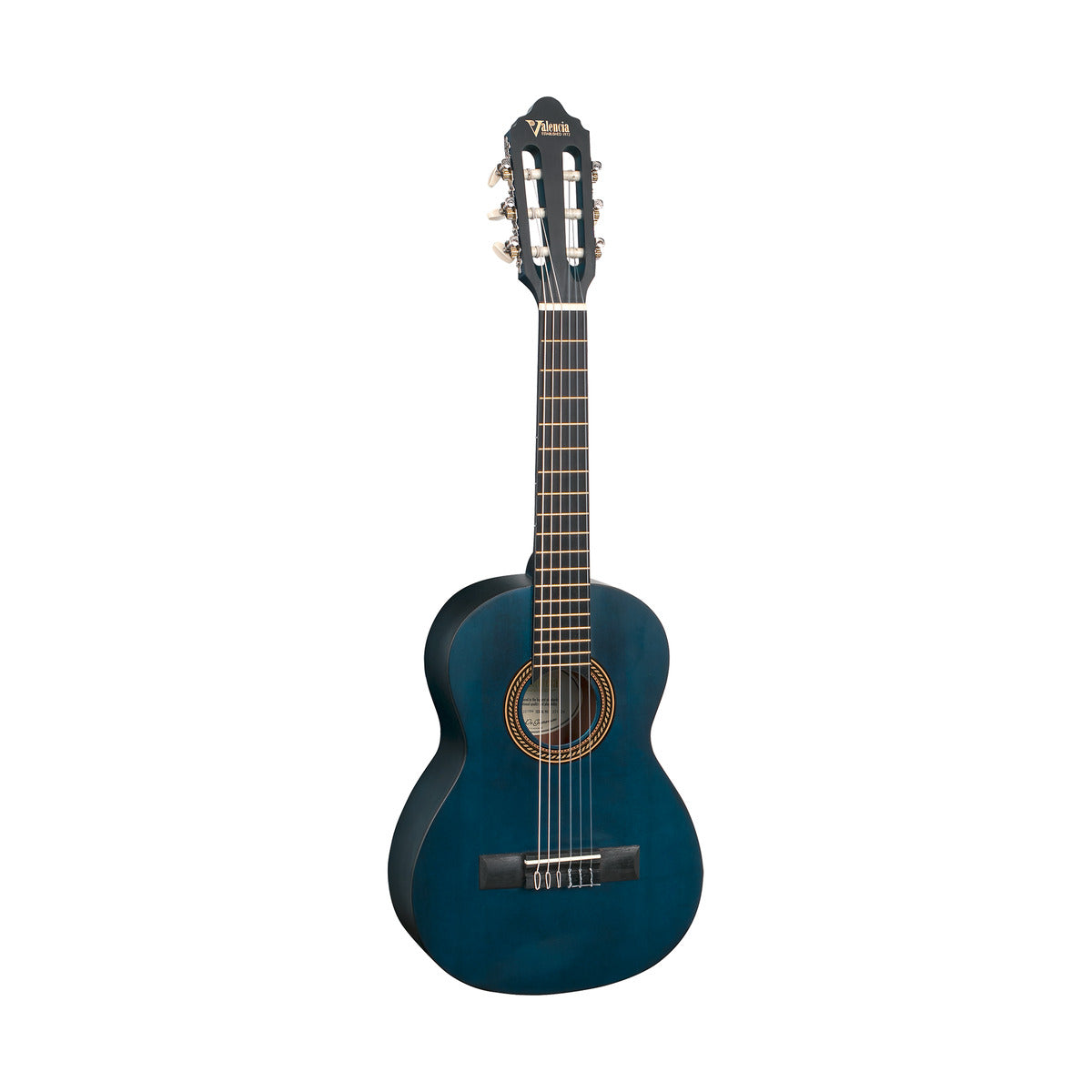 Valencia 1/4 Classic Guitar Trans Blue