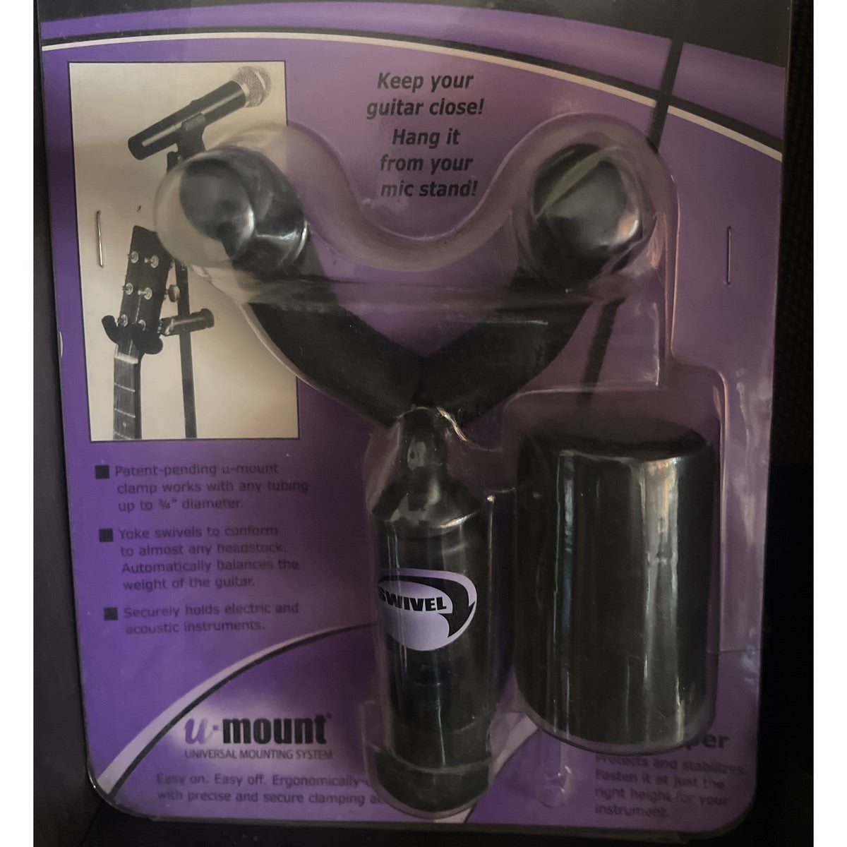 On-Stage GS7800 guitar hanger in original packaging