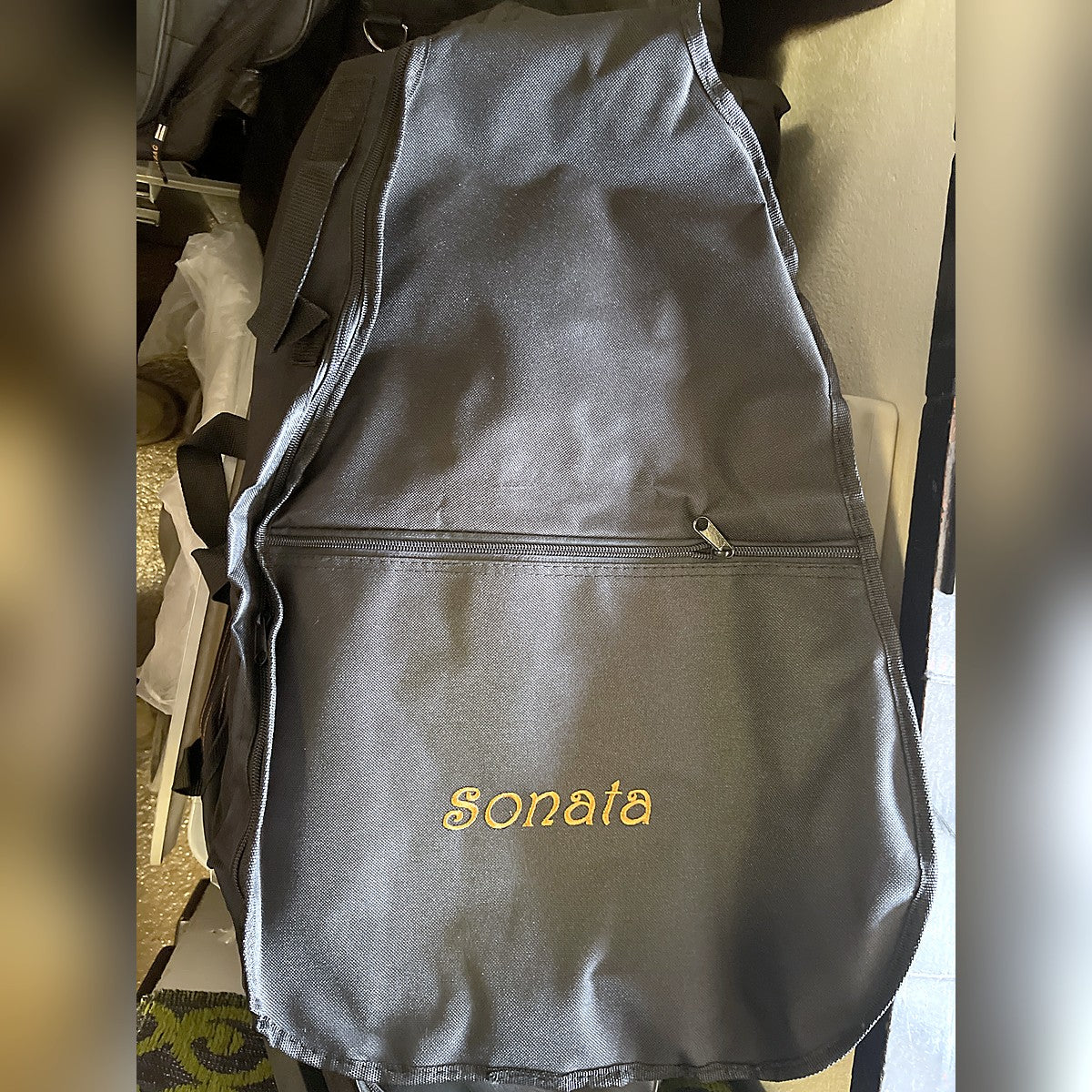Sonata unpadded black classical guitar bag