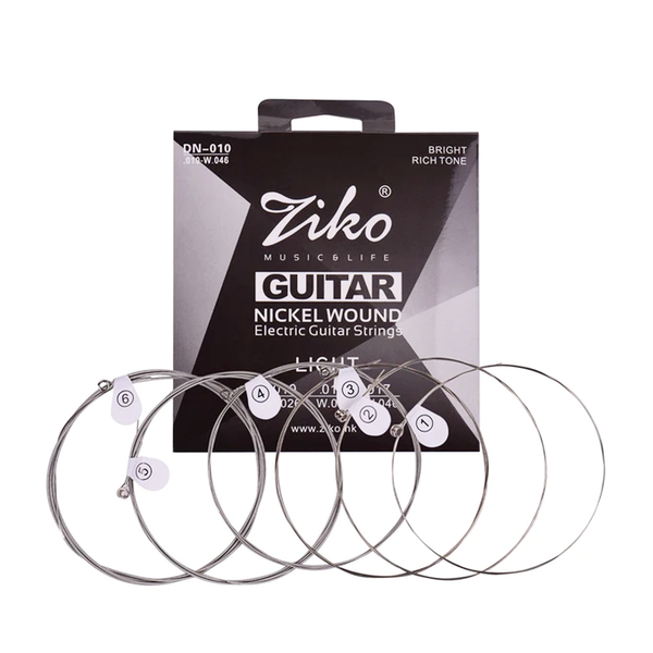 Ziko DN-010 Nickel Wound Electric Guitar Strings Complete 6-String Set