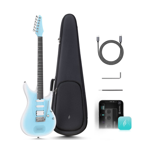 Enya INSPIRE LIGHT BLUE Carbon Fibre Smart Electric Guitar