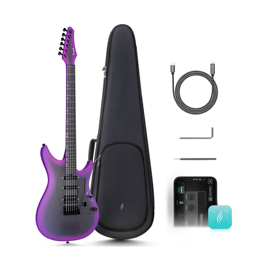 Enya INSPIRE PURPLE Carbon Fibre Smart Electric Guitar