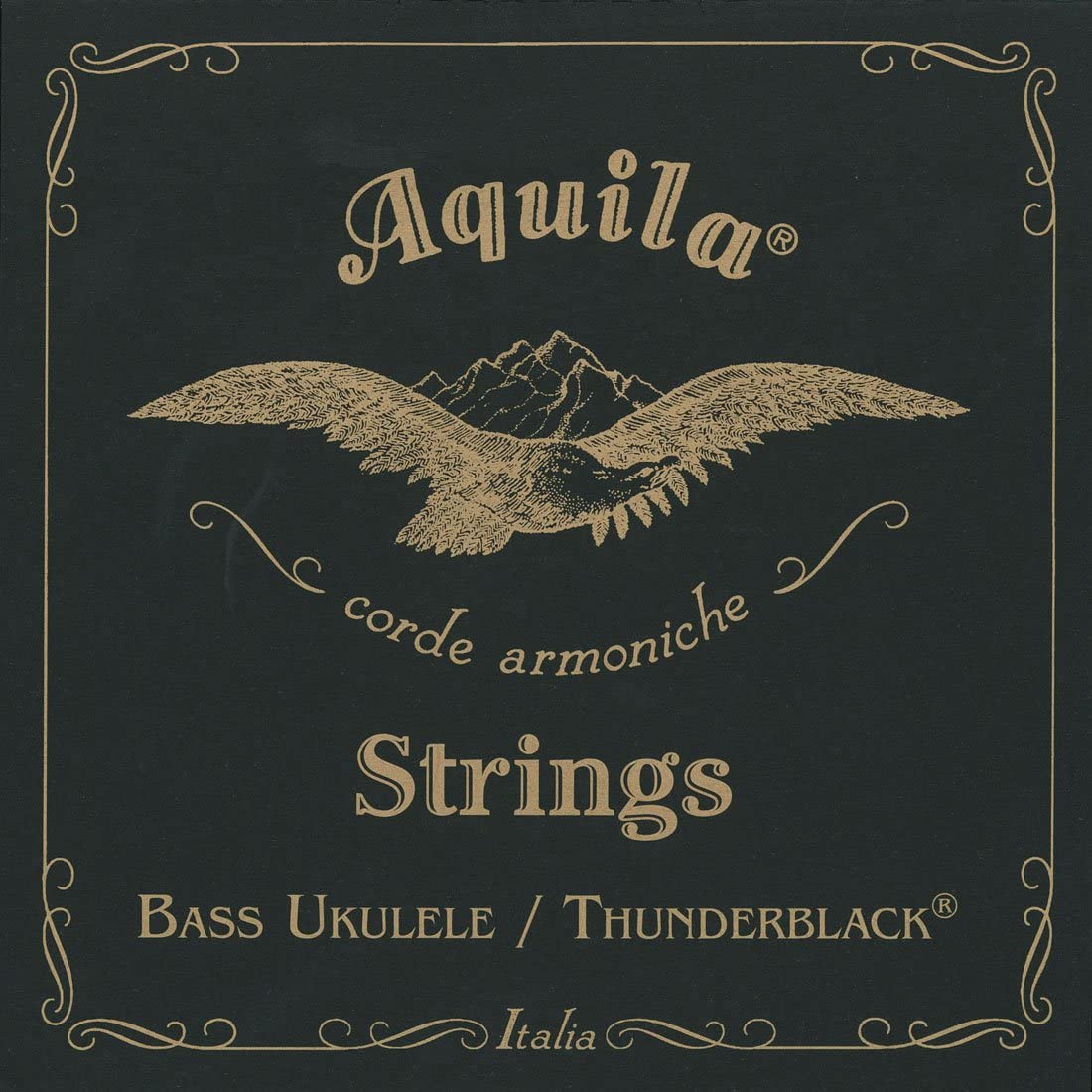 Aquila Ukulele Bass Strings – Black Nylon (140U)