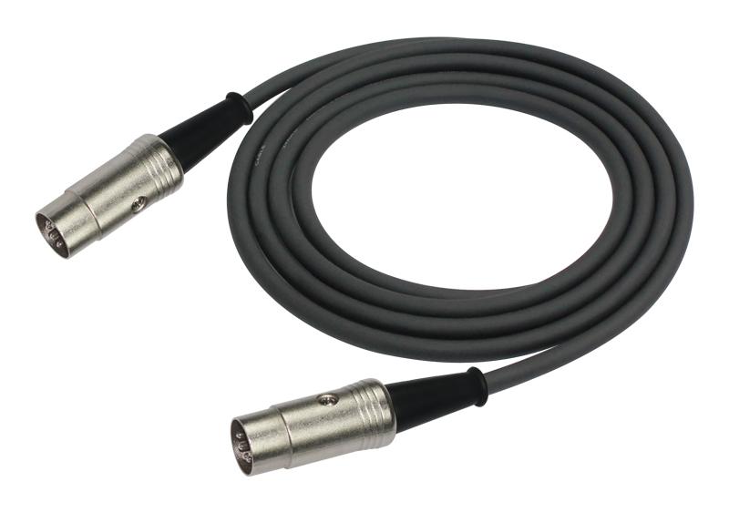 Kirlin MD-561/BK 3m MIDI Cable – 5-Pin to 5-Pin DIN – Black by Kirlin