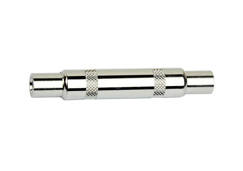 Kirlin 2606 Audio Adapter – 1/4" Mono Female to 1/4" Mono Female, Nickel-Plated by Kirlin