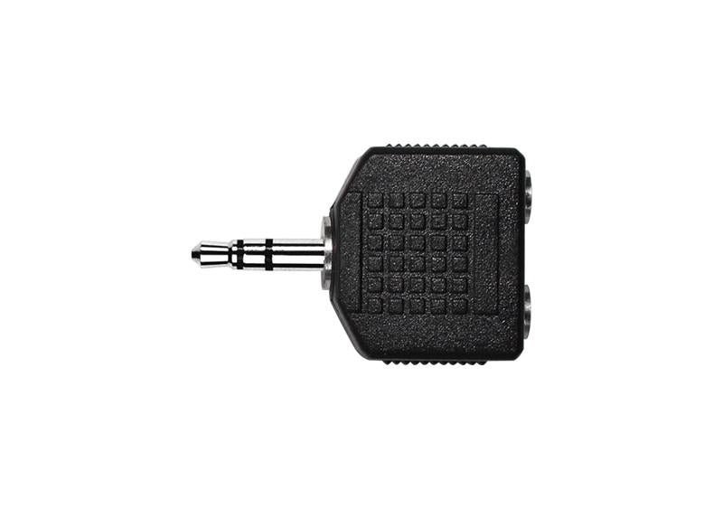 Kirlin 2652 Audio Adapter – 3,5mm TRS Male to 2x 3,5mm TRS Female, Nickel-Plated by Kirlin