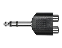 Kirlin Ki2658 1/4 Inch Trs M - 2X Rca F Adapter