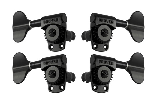 Grover Titan® Bass Machine Heads (145 Series) – Black - 20:1 Gear Ratio (145BC)
