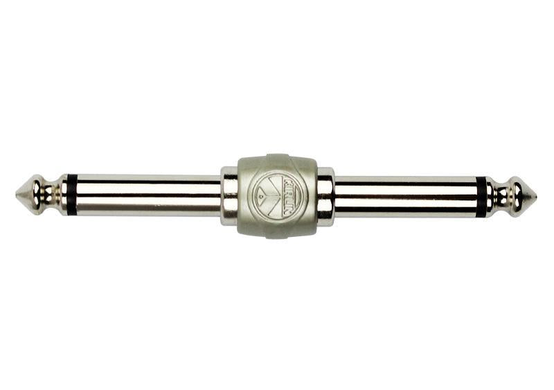 Kirlin 2631 Audio Adapter – Pack of 2 1/4" Mono Male to 1/4" Mono Male, Gold-Plated by Kirlin