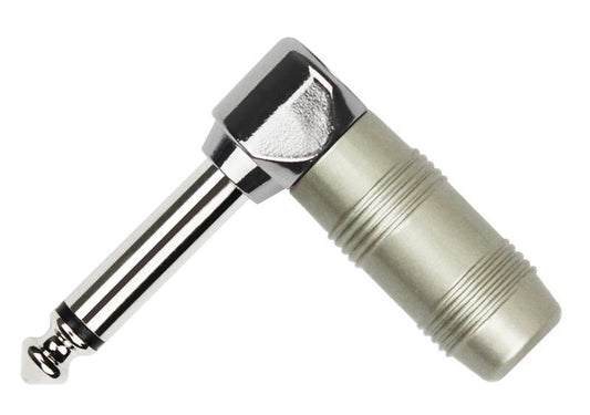 Kirlin CH-2359PR – 1/4" Right Angle Mono Plug, Nickel-Plated Contact by Kirlin