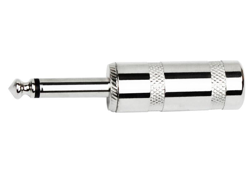 Kirlin CV-2307 – 1/4" Straight Mono Plug, Nickel-Plated Contact by Kirlin
