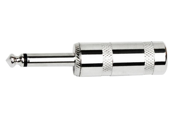 Kirlin 1/4 Inch Jumbo Mono Plug – Nickel-Plated (Each)