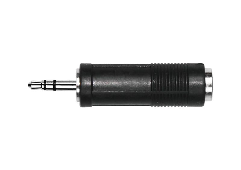 Kirlin 2612 Adapter – 3,5mm TRS Male to 1/4" TRS Female – Nickel Plated by Kirlin