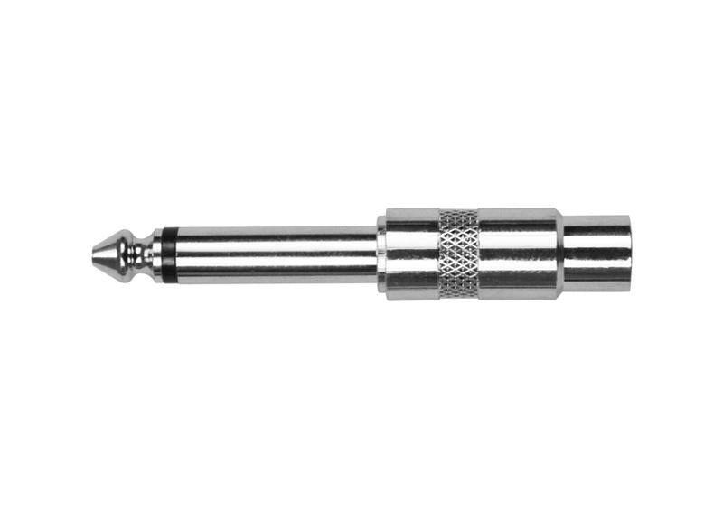 Kirlin 2626 Adapter – 1/4" Mono Male to RCA Female – Nickel Plated by Kirlin