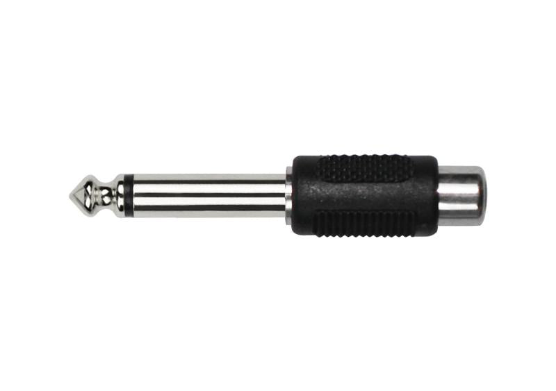 Kirlin Adapter – 1/4" Mono Male to RCA Female (Nickel Plated) – Pack of 2 by Kirlin