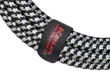 Kirlin MW-480/BK 6m Original Woven Microphone Cable – XLR Male to XLR Female – Black/White