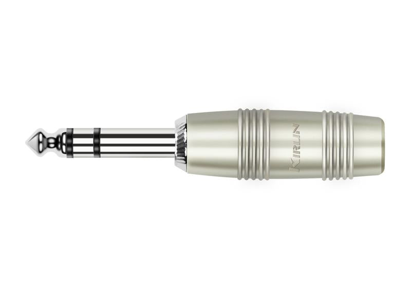 Kirlin CH-2407PR – 1/4" Straight Stereo Plug, Nickel-Plated Contact by Kirlin