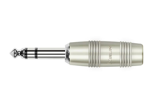 Kirlin CH-2407PR – 1/4" Straight Stereo Plug, Nickel-Plated Contact by Kirlin
