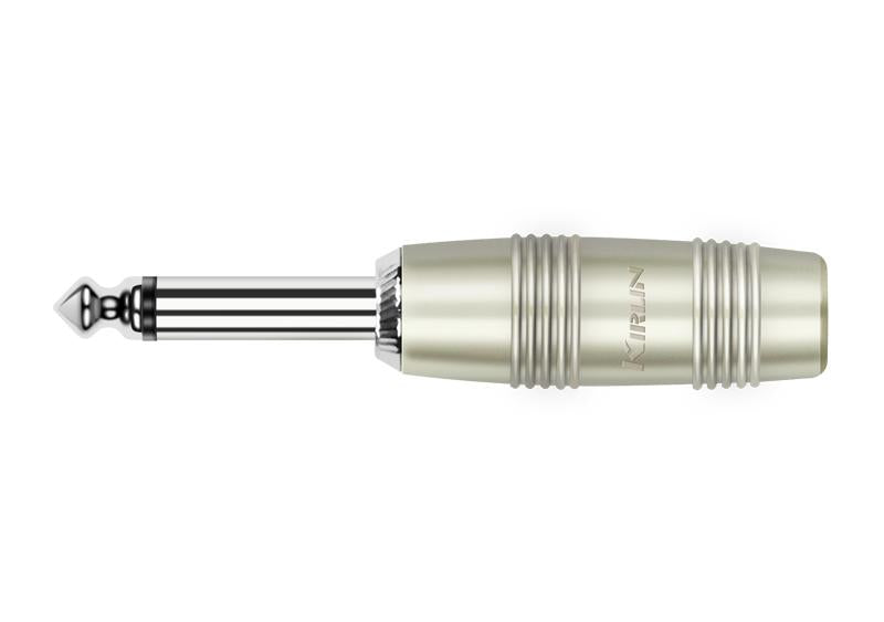 Kirlin CH-2306PR – 1/4" Straight Mono Plug, Nickel-Plated Contact by Kirlin