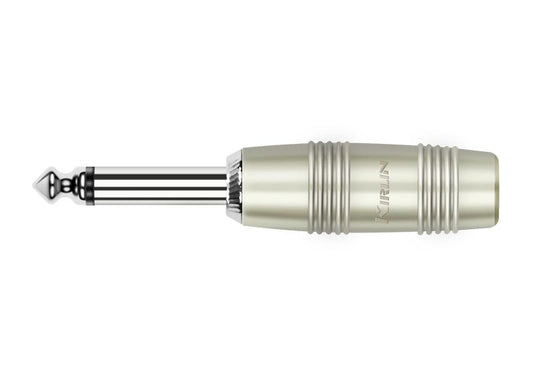 Kirlin CH-2306PR – 1/4" Straight Mono Plug, Nickel-Plated Contact by Kirlin