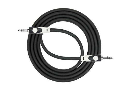 Kirlin LGA-568L/BK LightGear Single Patch Cable – 2 Meter, 3,5mm TRS Plug to 3,5mm TRS Plug, Black PVC Jacket by Kirlin