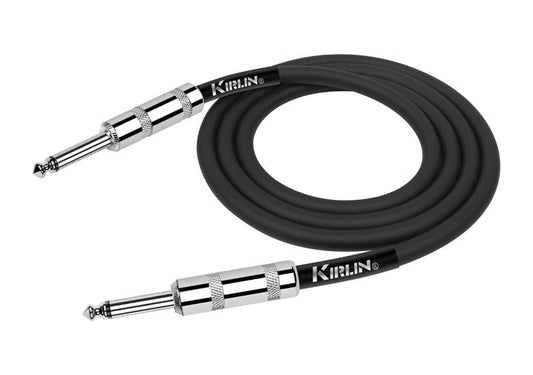 Kirlin SBCV-166/BK 10m Entry 16AWG Speaker Cable – 1/4" Mono to 1/4" Mono – Black by Kirlin
